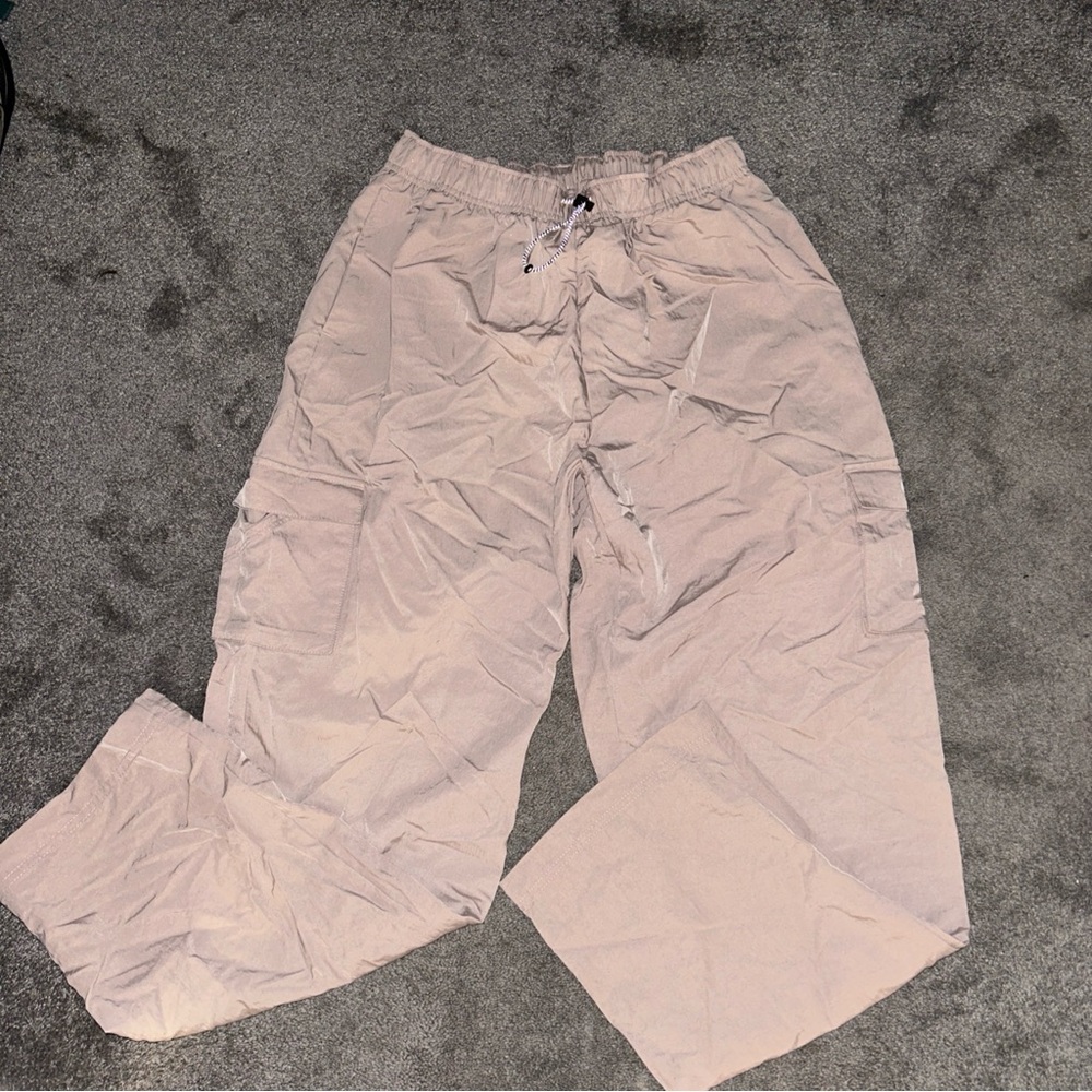 Nike Sportswear Women Essential High-Rise Woven Cargo Pants Y2K Baggy Beige Smal